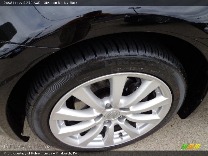 Obsidian Black / Black 2008 Lexus IS 250 AWD