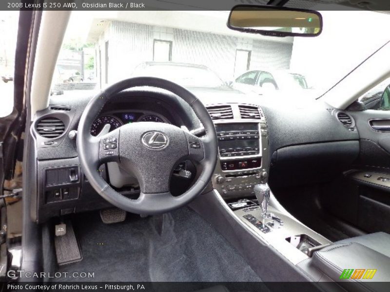 Obsidian Black / Black 2008 Lexus IS 250 AWD