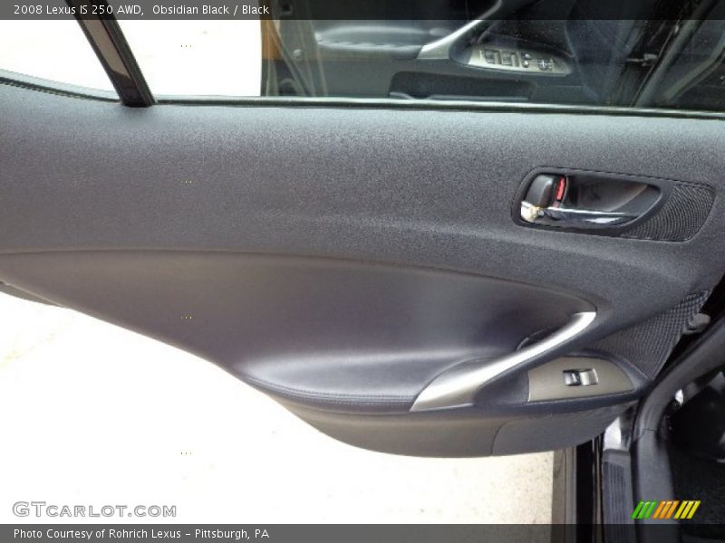 Obsidian Black / Black 2008 Lexus IS 250 AWD