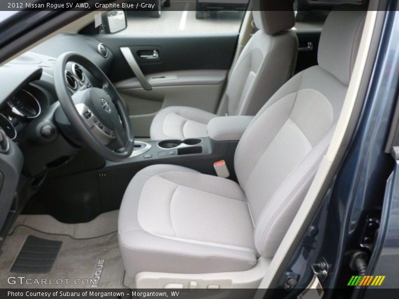 Graphite Blue / Gray 2012 Nissan Rogue SV AWD