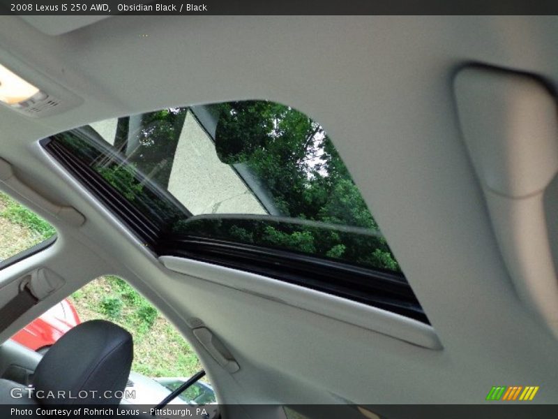 Obsidian Black / Black 2008 Lexus IS 250 AWD