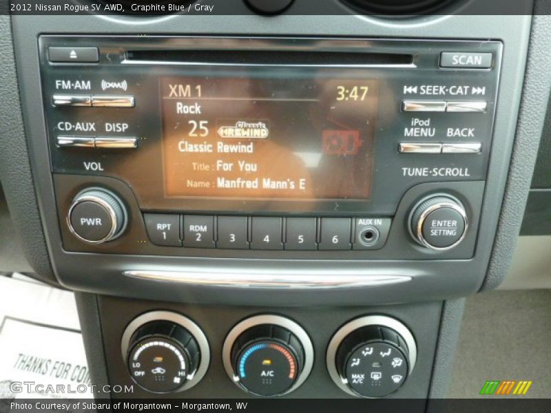 Graphite Blue / Gray 2012 Nissan Rogue SV AWD