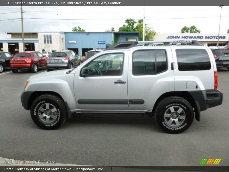 Brilliant Silver / Pro 4X Gray Leather 2012 Nissan Xterra Pro-4X 4x4