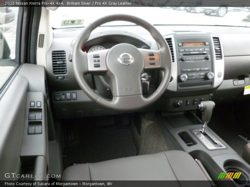Brilliant Silver / Pro 4X Gray Leather 2012 Nissan Xterra Pro-4X 4x4
