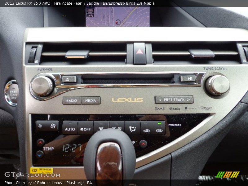 Fire Agate Pearl / Saddle Tan/Espresso Birds Eye Maple 2013 Lexus RX 350 AWD