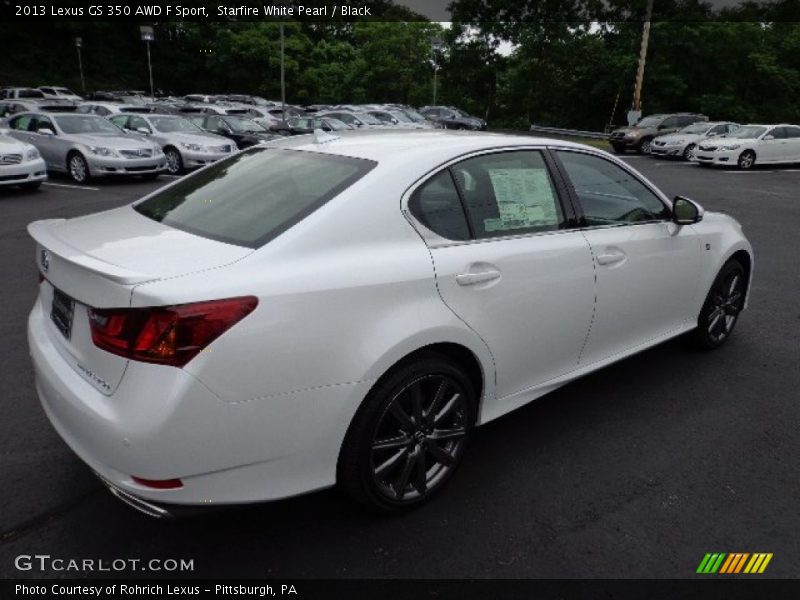 Starfire White Pearl / Black 2013 Lexus GS 350 AWD F Sport