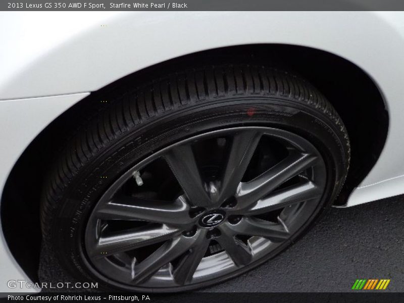 Starfire White Pearl / Black 2013 Lexus GS 350 AWD F Sport