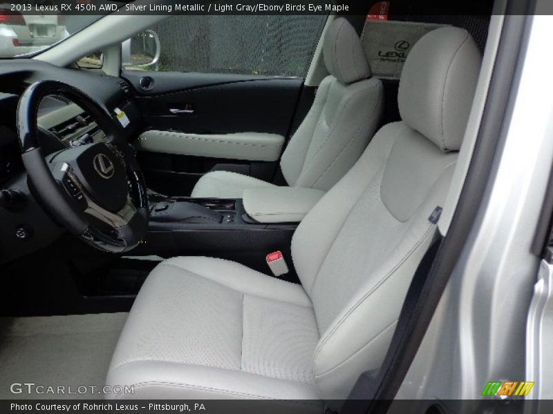  2013 RX 450h AWD Light Gray/Ebony Birds Eye Maple Interior