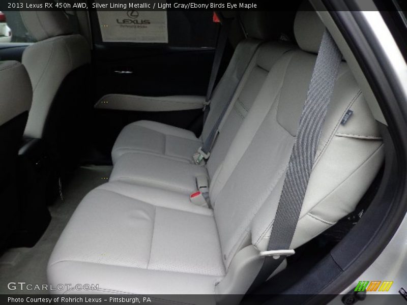 Rear Seat of 2013 RX 450h AWD