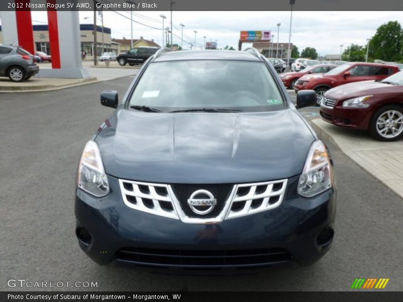 Graphite Blue / Black 2012 Nissan Rogue SV AWD