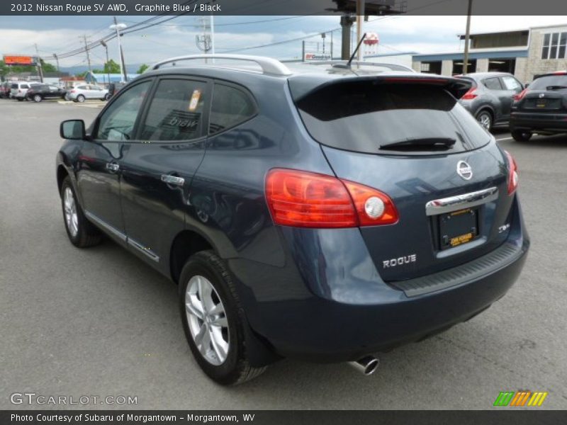 Graphite Blue / Black 2012 Nissan Rogue SV AWD