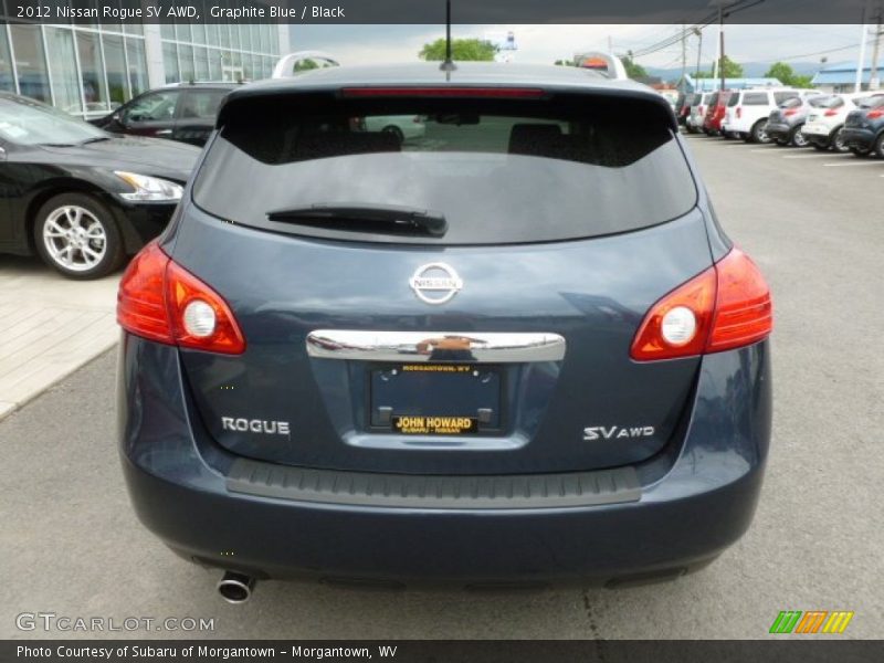 Graphite Blue / Black 2012 Nissan Rogue SV AWD