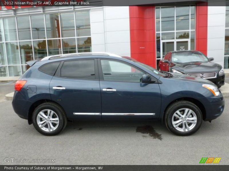 Graphite Blue / Black 2012 Nissan Rogue SV AWD