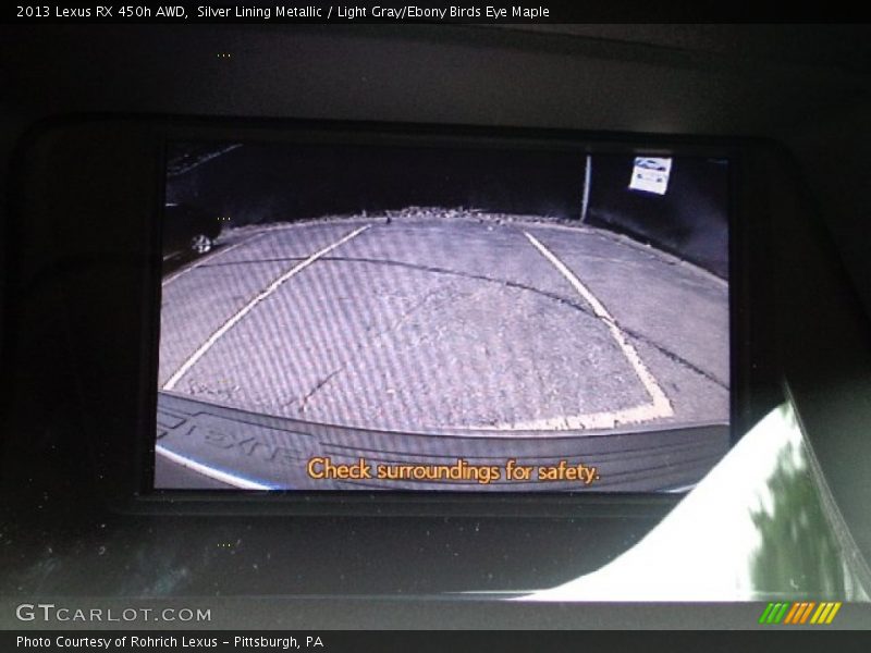 Silver Lining Metallic / Light Gray/Ebony Birds Eye Maple 2013 Lexus RX 450h AWD
