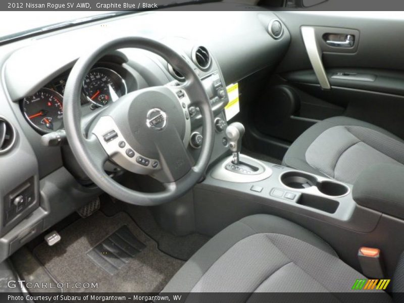 Graphite Blue / Black 2012 Nissan Rogue SV AWD