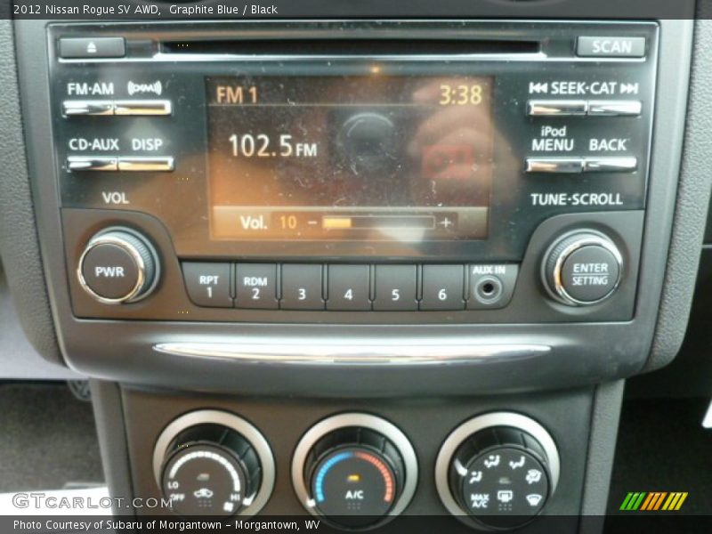 Graphite Blue / Black 2012 Nissan Rogue SV AWD