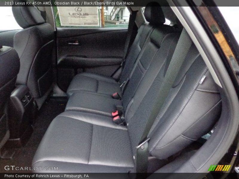  2013 RX 450h AWD Black/Ebony Birds Eye Maple Interior