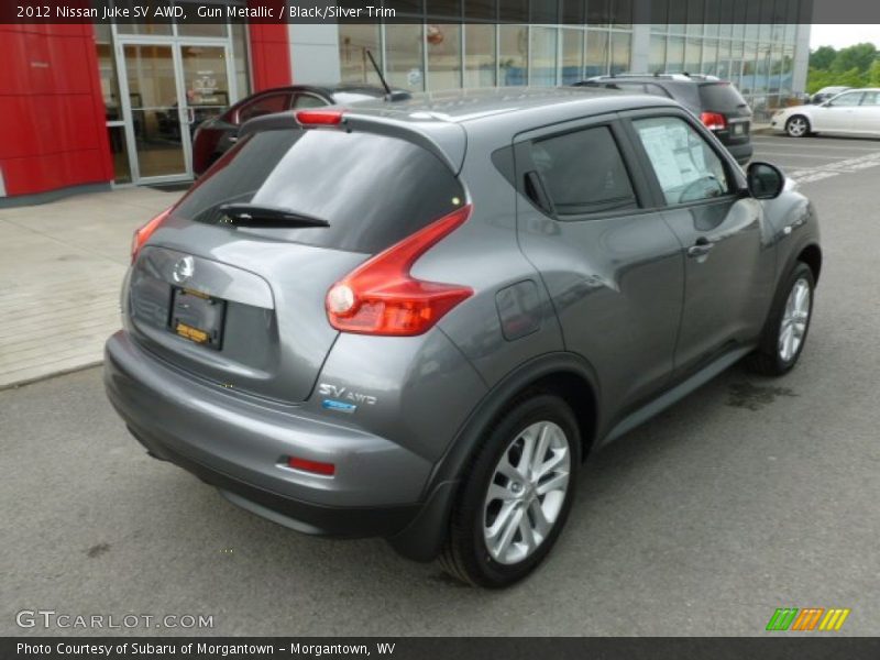 Gun Metallic / Black/Silver Trim 2012 Nissan Juke SV AWD