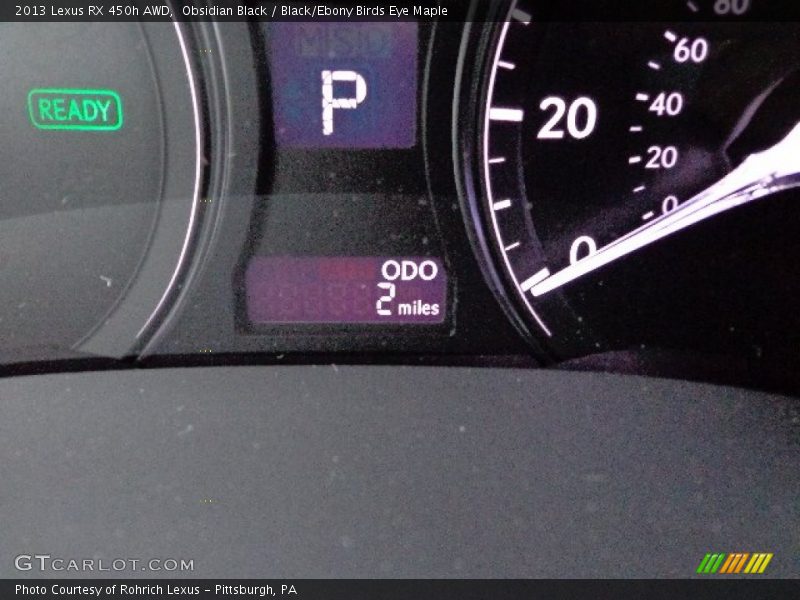 Obsidian Black / Black/Ebony Birds Eye Maple 2013 Lexus RX 450h AWD
