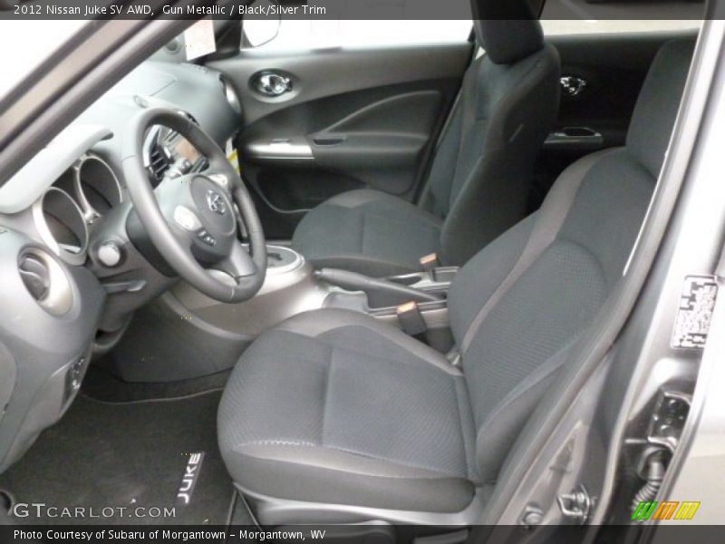Gun Metallic / Black/Silver Trim 2012 Nissan Juke SV AWD