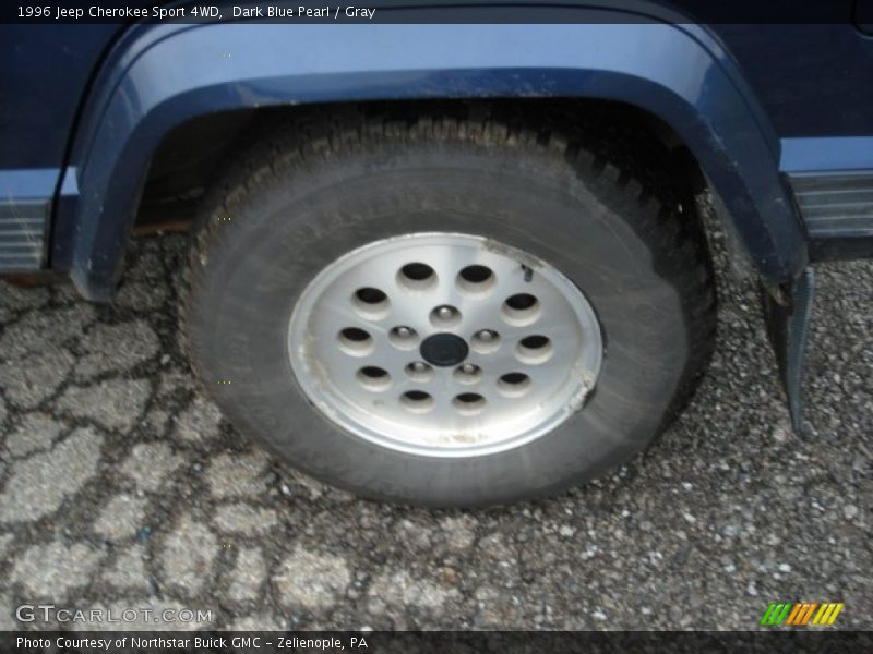 Dark Blue Pearl / Gray 1996 Jeep Cherokee Sport 4WD