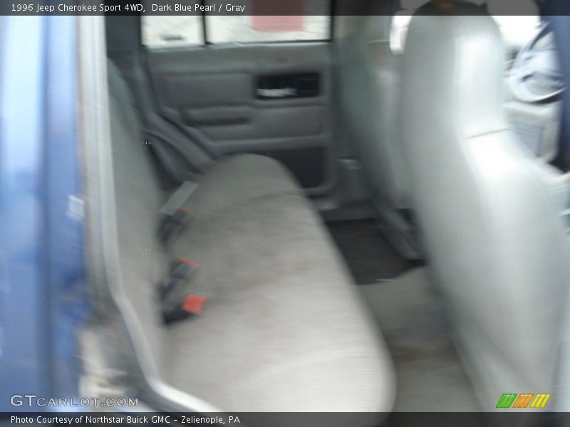Dark Blue Pearl / Gray 1996 Jeep Cherokee Sport 4WD