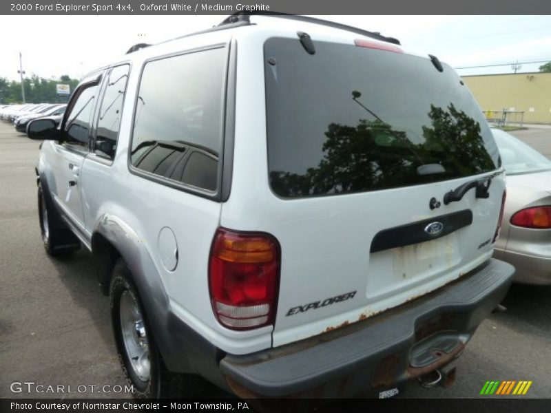 Oxford White / Medium Graphite 2000 Ford Explorer Sport 4x4