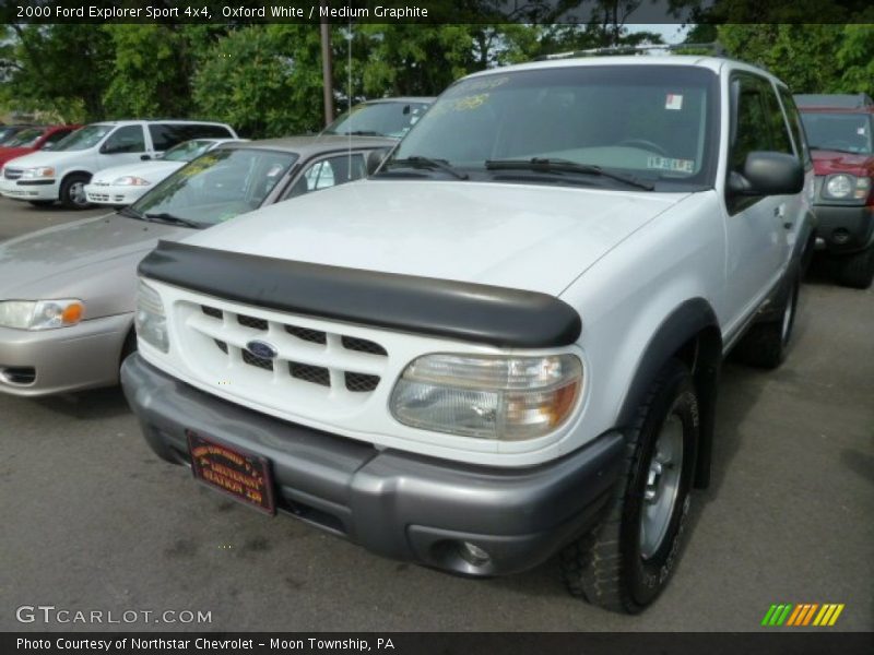 Oxford White / Medium Graphite 2000 Ford Explorer Sport 4x4