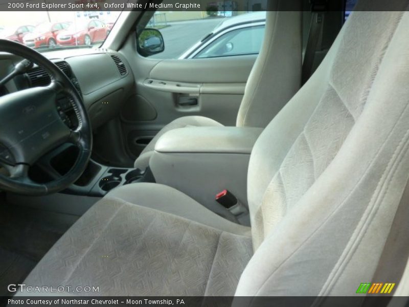 Oxford White / Medium Graphite 2000 Ford Explorer Sport 4x4