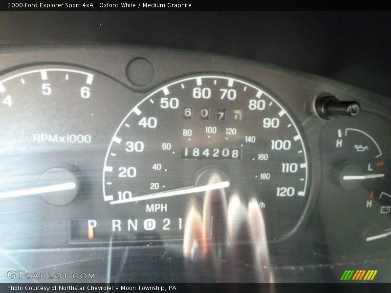 Oxford White / Medium Graphite 2000 Ford Explorer Sport 4x4
