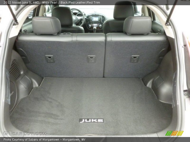 White Pearl / Black/Red Leather/Red Trim 2012 Nissan Juke SL AWD