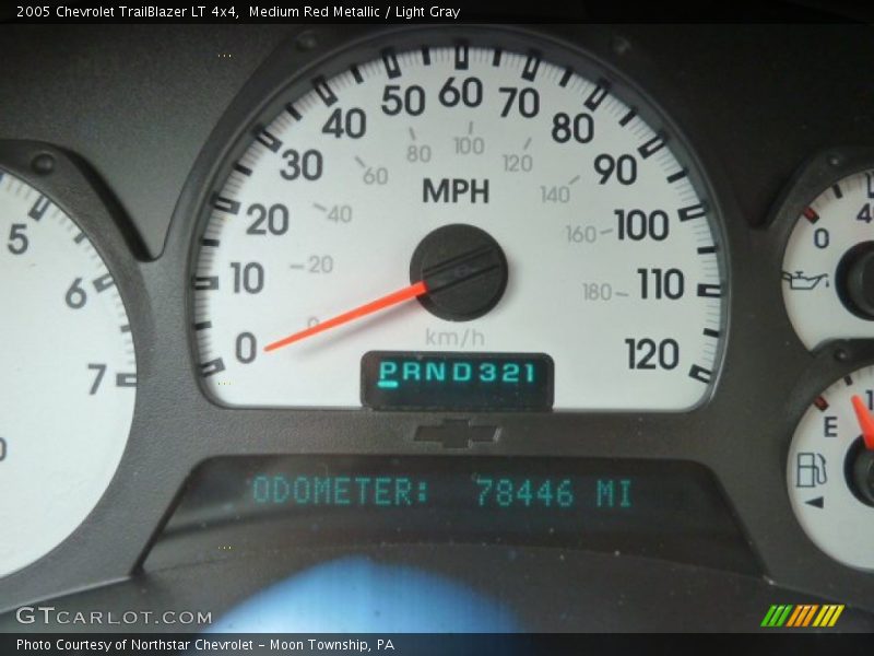Medium Red Metallic / Light Gray 2005 Chevrolet TrailBlazer LT 4x4