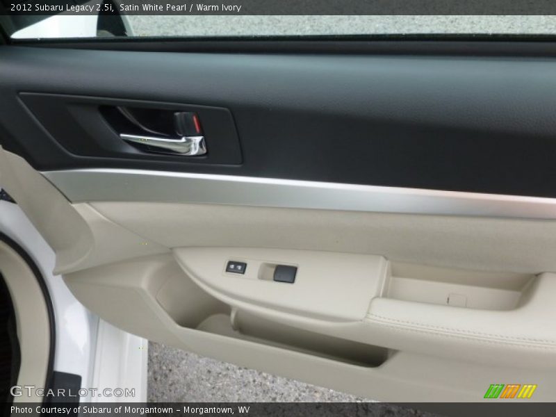 Satin White Pearl / Warm Ivory 2012 Subaru Legacy 2.5i