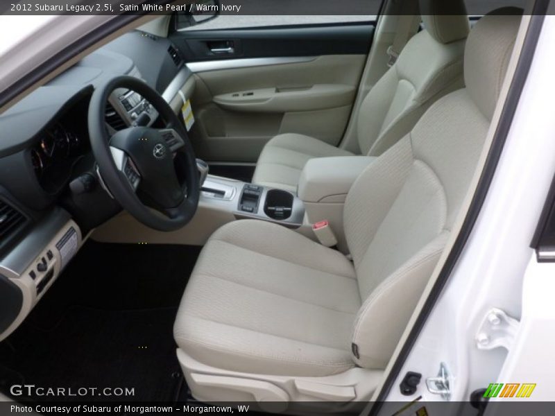 Satin White Pearl / Warm Ivory 2012 Subaru Legacy 2.5i