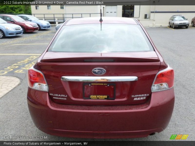 Camellia Red Pearl / Black 2012 Subaru Impreza 2.0i Limited 4 Door