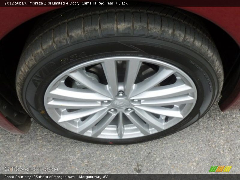 Camellia Red Pearl / Black 2012 Subaru Impreza 2.0i Limited 4 Door
