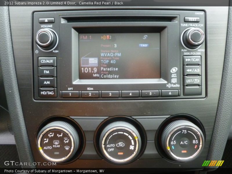 Camellia Red Pearl / Black 2012 Subaru Impreza 2.0i Limited 4 Door