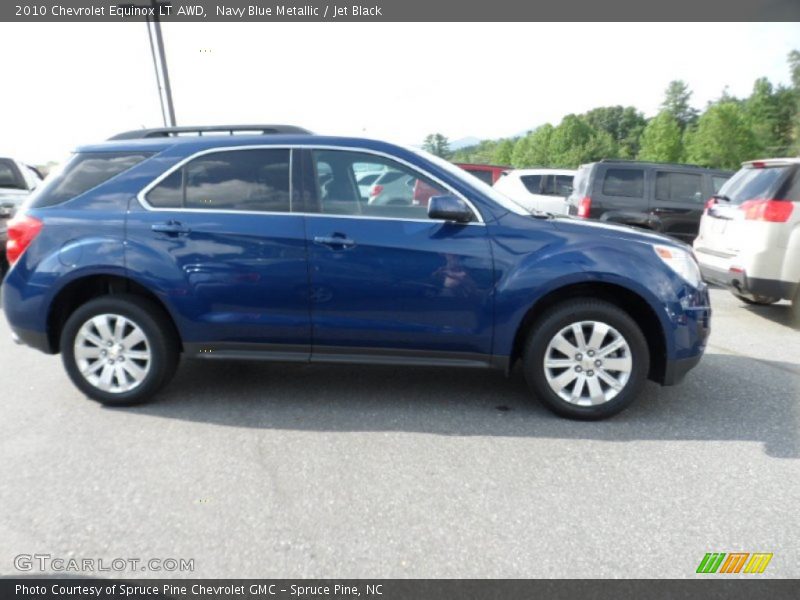 Navy Blue Metallic / Jet Black 2010 Chevrolet Equinox LT AWD