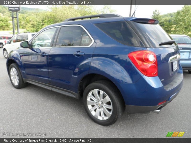 Navy Blue Metallic / Jet Black 2010 Chevrolet Equinox LT AWD