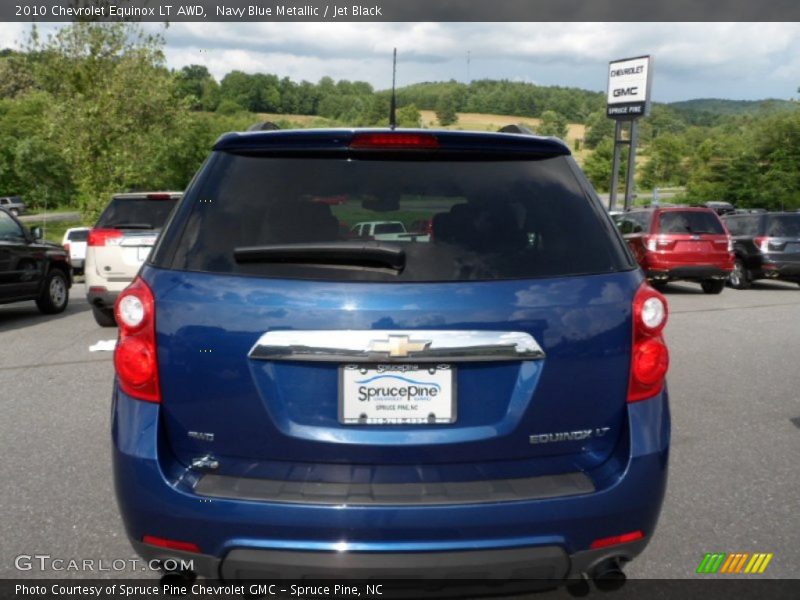 Navy Blue Metallic / Jet Black 2010 Chevrolet Equinox LT AWD