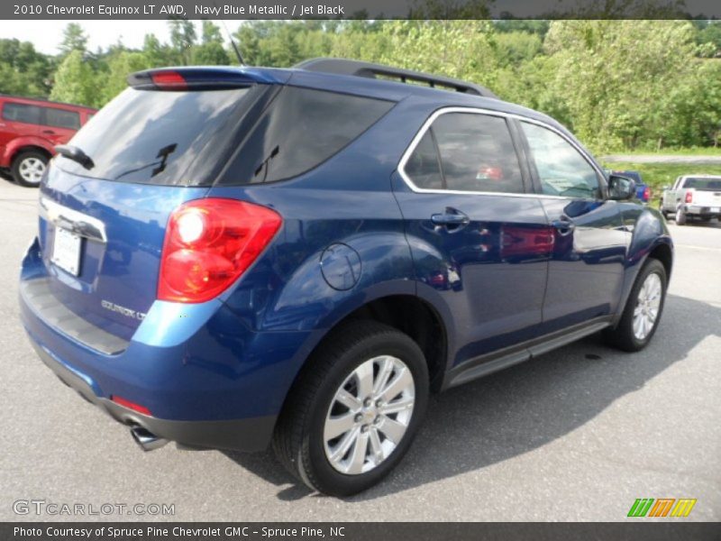 Navy Blue Metallic / Jet Black 2010 Chevrolet Equinox LT AWD