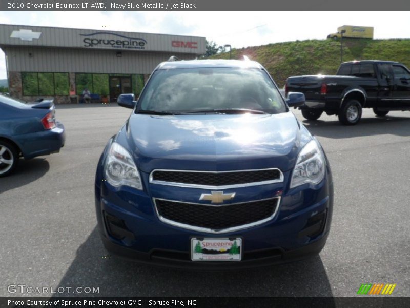 Navy Blue Metallic / Jet Black 2010 Chevrolet Equinox LT AWD