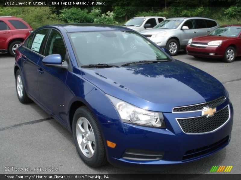 Blue Topaz Metallic / Jet Black 2012 Chevrolet Cruze LT