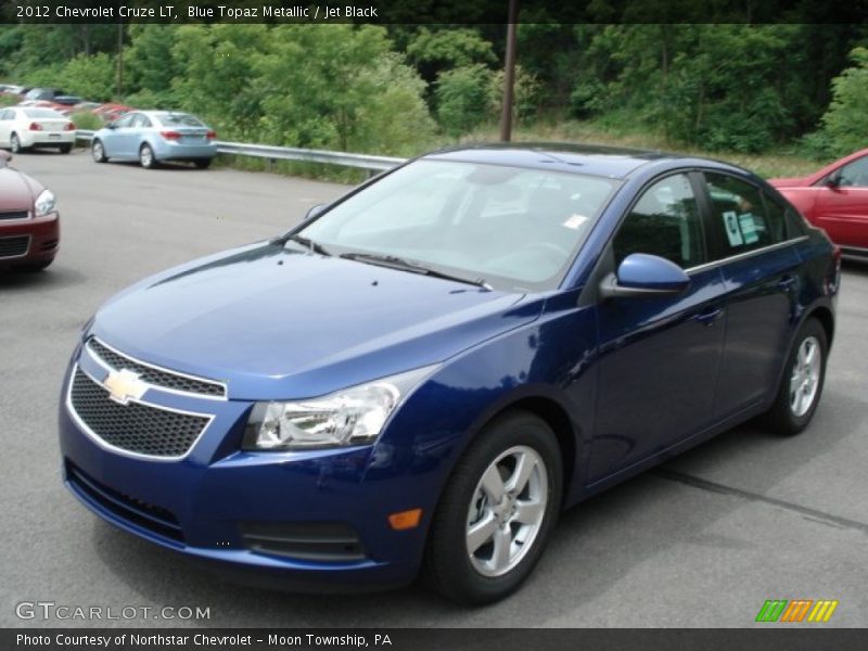 Blue Topaz Metallic / Jet Black 2012 Chevrolet Cruze LT