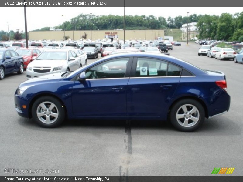 Blue Topaz Metallic / Jet Black 2012 Chevrolet Cruze LT