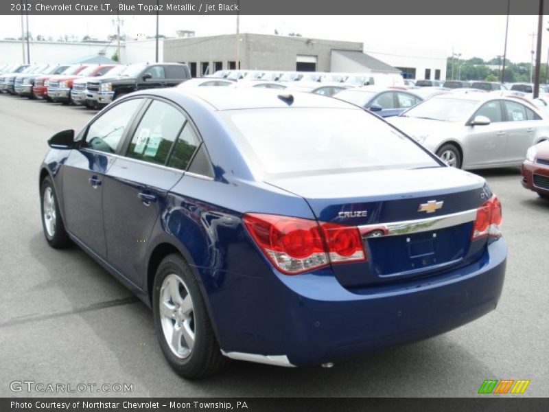 Blue Topaz Metallic / Jet Black 2012 Chevrolet Cruze LT