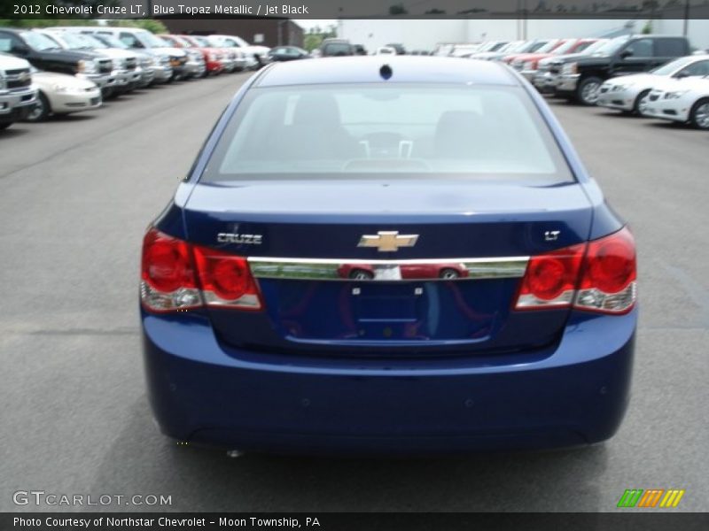 Blue Topaz Metallic / Jet Black 2012 Chevrolet Cruze LT