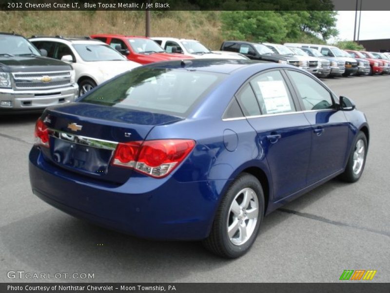 Blue Topaz Metallic / Jet Black 2012 Chevrolet Cruze LT