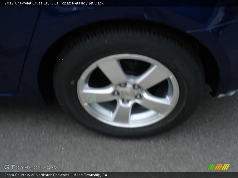 Blue Topaz Metallic / Jet Black 2012 Chevrolet Cruze LT