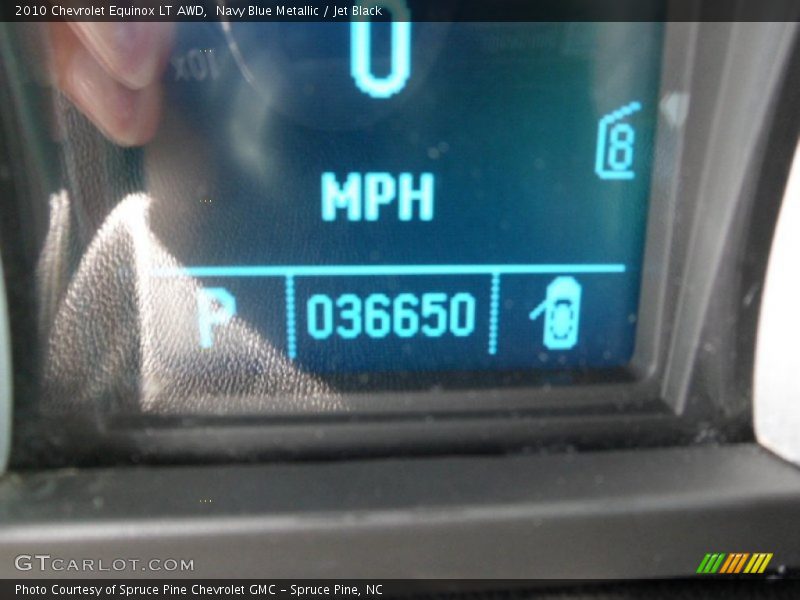Navy Blue Metallic / Jet Black 2010 Chevrolet Equinox LT AWD